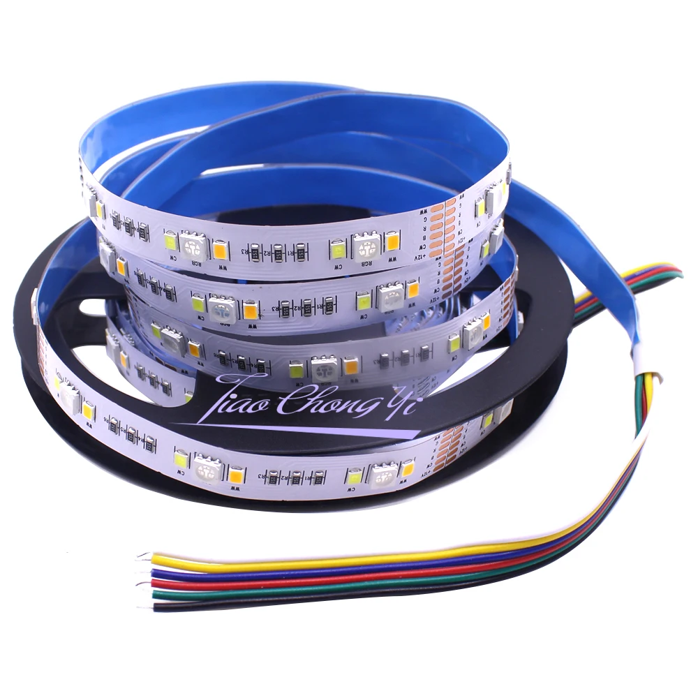 5 м RGBCCT 90led/M светодиодная лента 5050 RGB+ 2835 белый/теплый белый+ 2,4G RF RGBWC контроллер+ 12 В 6A мощность