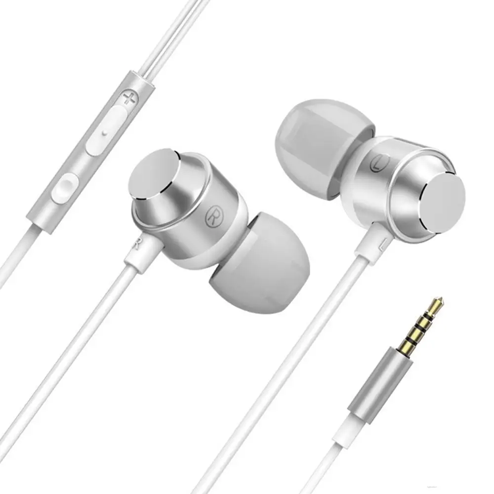 

Metal Magnetic Suction Deep Bass Headphone In-ear Wired Headset Universal Earplugs For Mobile Phone PC Computer