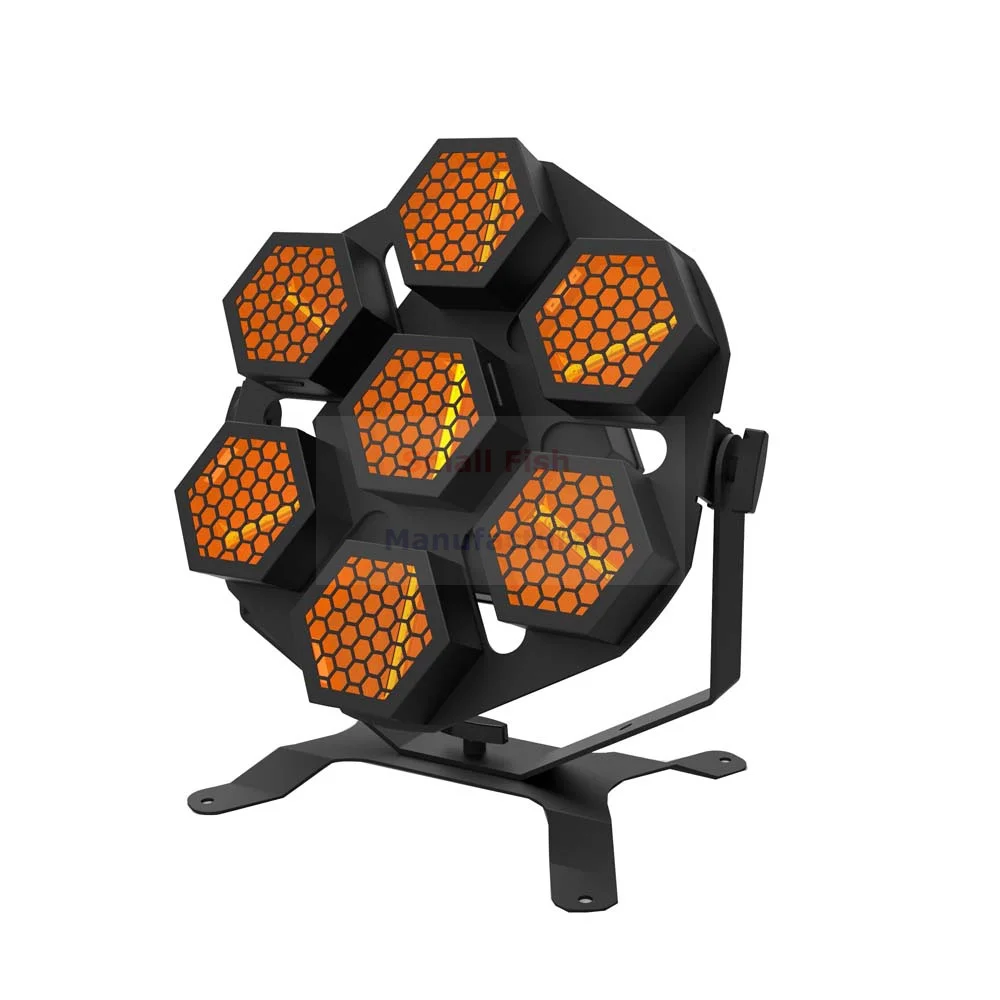 Koop Professionele Led Retro Flash Licht 7X30W Disco Licht Dmx 512 Controle Led Podium Verlichting Effect Voor Lichte Muziek Laser Projector