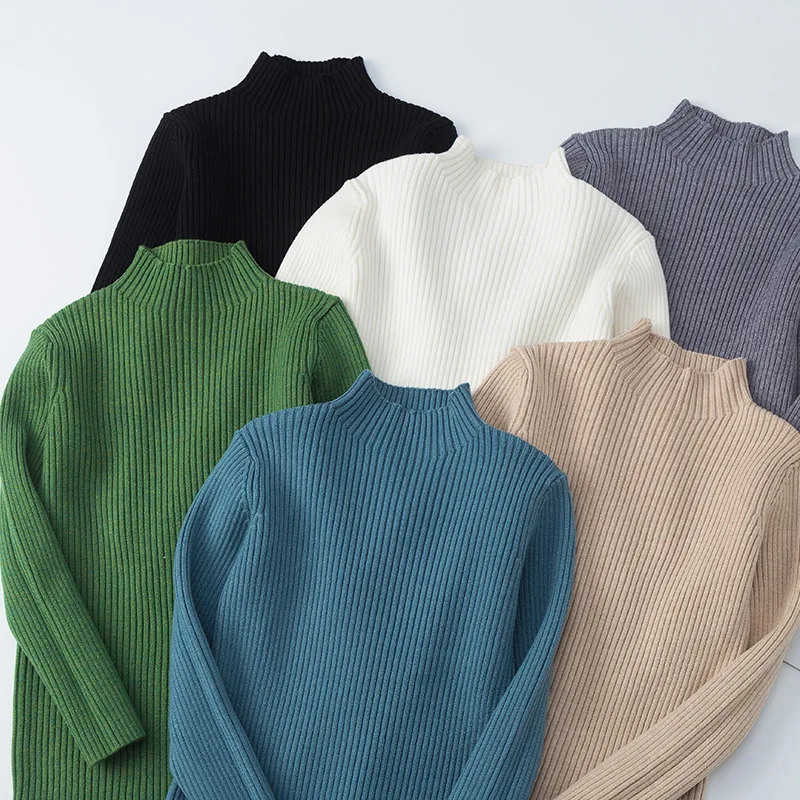 

2021 Ins Fashion Girls Pullover Sweaters Autumn Winter Knit Sweaters Children Clothing Girls Sweaters