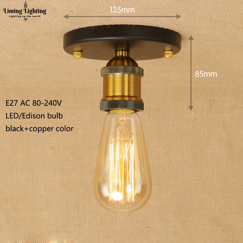 Лофт винтажные потолочные светильники Lamparas De Techo Lustre Luminaria Abajur комнатная потолочная лампа освещение Промышленное освещение для гостиной