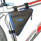 Треугольная велосипедная Сумка B- SOUL, 1 л, сумка на раму дорожного велосипеда, велосипедная передняя рама, сумка для телефона, велосипедные сумки, аксессуары для велоспорта на открытом воздухе