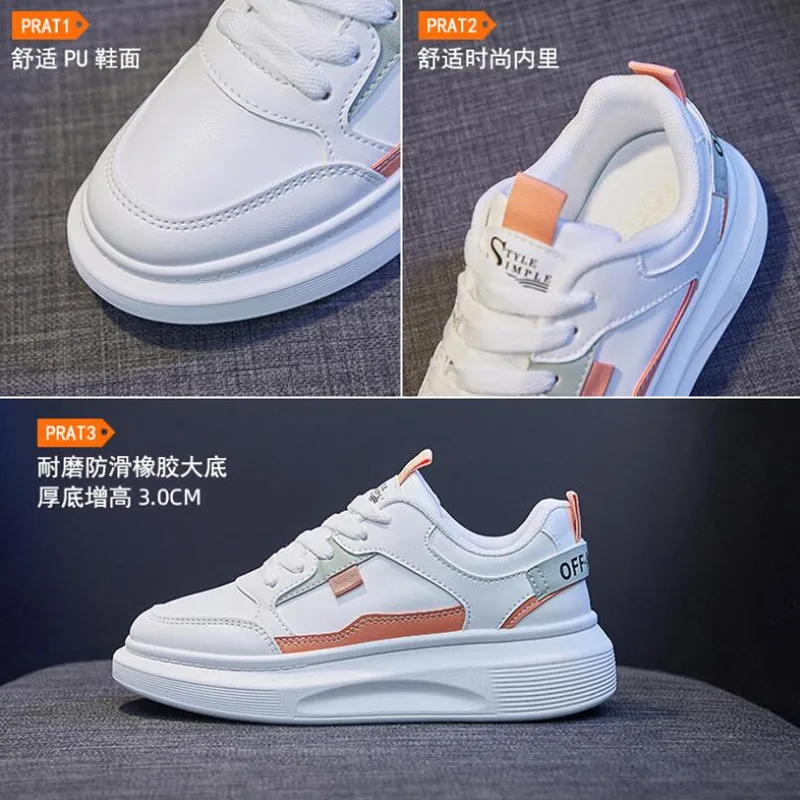 

New listing hot sale women PU autumn Sneakers sports shoes T890-1