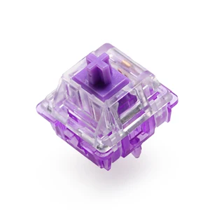 everglide switch crystal purple mx stem with purple mx stem for mechanical keyboard 5pin 45g tactile similar to holy panda free global shipping