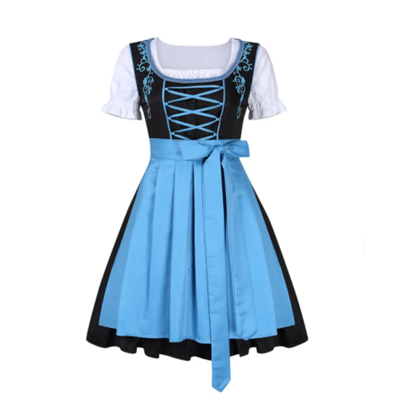 Female Oktoberfest Costume Octoberfest Dirndl Dress German Bavarian Beer Maid Waiter Outfit Cosplay Fancy Party Dress