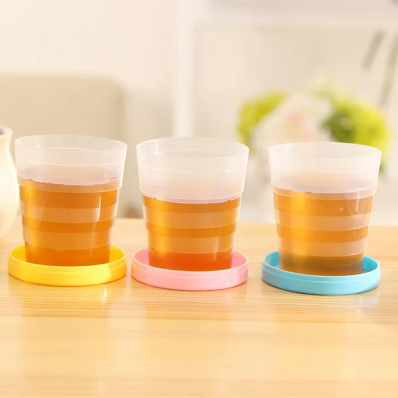 

Clearance Sale Creative Portable Straw Wheat Plastic Telescopic Drinking Collapsible Folding Cup Easy To Carry for Travel