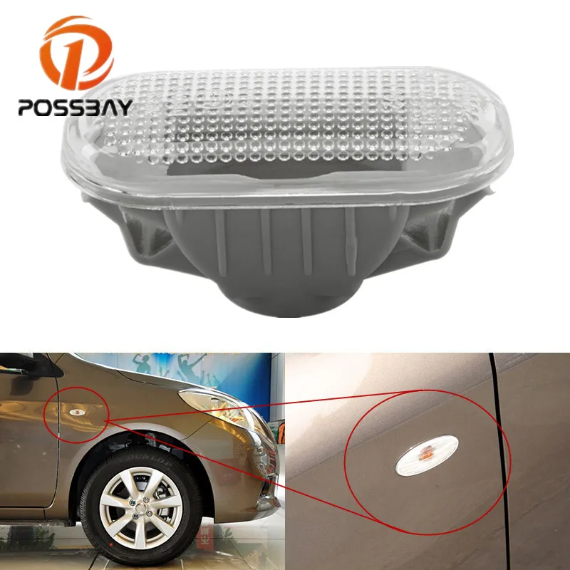 

POSSBAY Car Fender Light Cover Front Side Turn Signal Light Housing Fit For Nissan Versa 2007-2013 Quest 2004-2010 Lamp Base