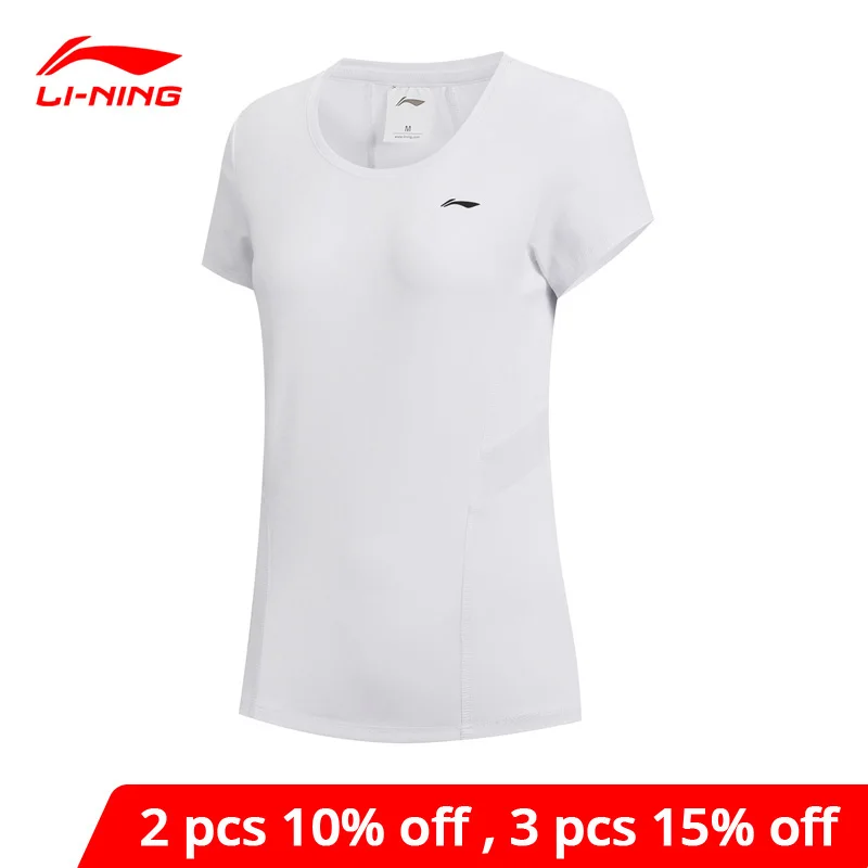 Женская футболка для тренировок Li-Ning фитнес-футболка из 87% полиэстера 13%