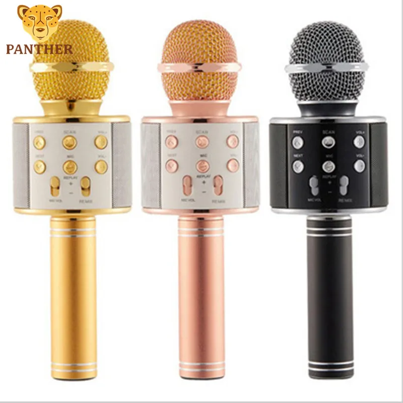 Беспроводной Bluetooth микрофон для караоке ручной портативный автомат домашний KTV