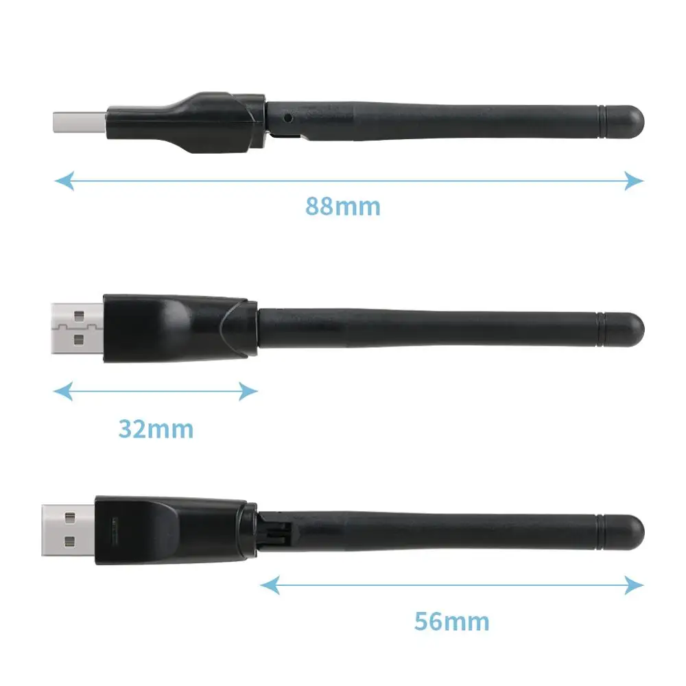 20 шт./лот Смарт ТВ приставка антенна RT5370 USB WIFI для Freesat v7 Golden V8 MAG250 спутниковый
