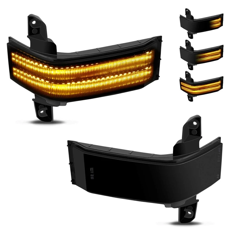

LED Dynamic Turn Signal Light Side Mirror Blinker Indicator Light for Chevrolet Silverado GMC Sierra LED Side Wing Rear