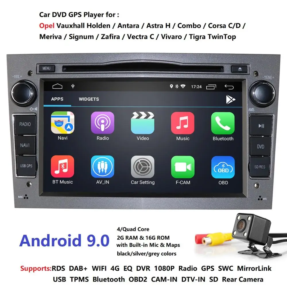 2Din радио для Opel Antara автомобильный DVD Astra Corsa VECTRA ZAFIRA Vauxhall Canbus RDS GPS Android9.0 TPMS DVR DAB