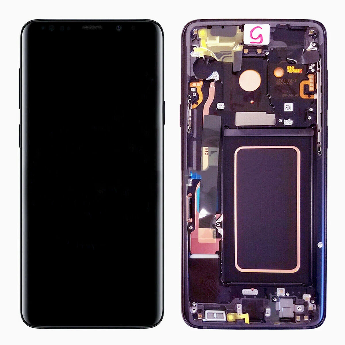 Pantalla LCD Original para Samsung Galaxy S9, Marco digitalizador con pantalla t&aacute;ctil, Calidad A +-0
