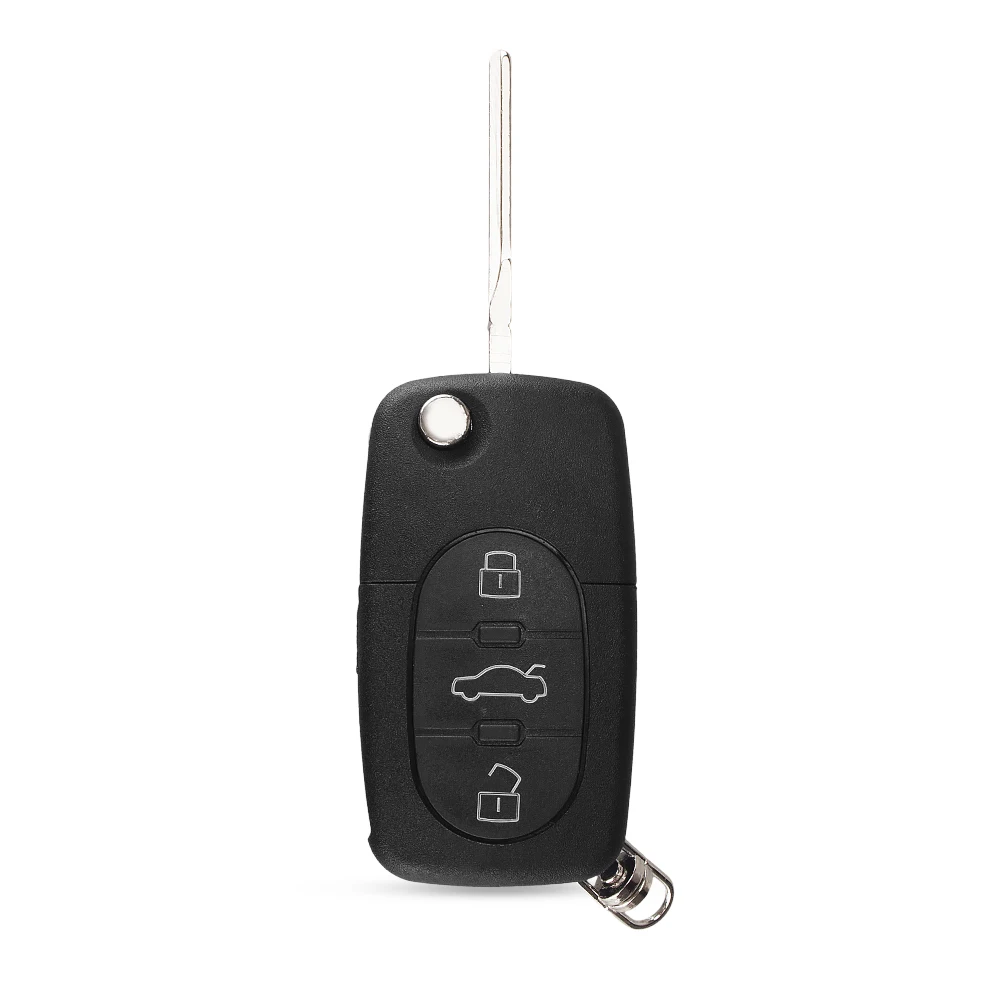 Флип-чехол KEYYOU с 3 кнопками флип-чехол для Audi A2 A3 A4 A6 A8 TT Quattro со сменным лезвием CR2032