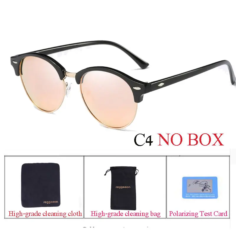 Мужские/женские мужские круглые поляризованные солнцезащитные очки |