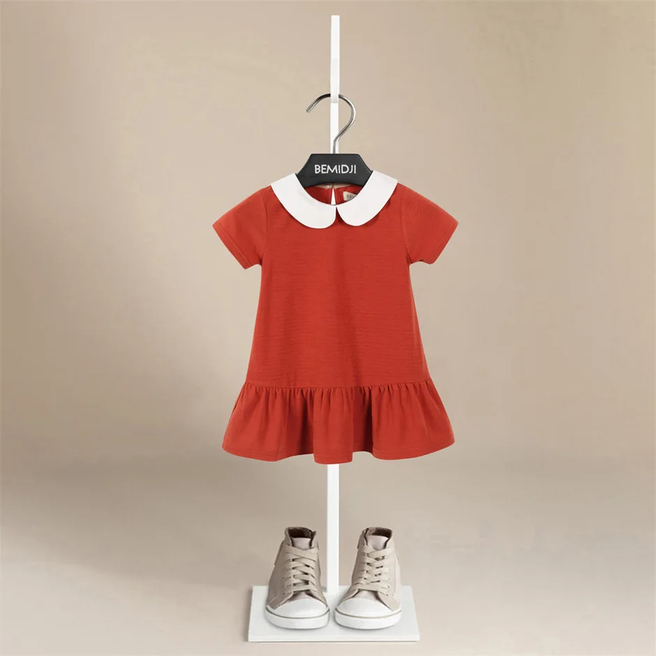 

2021 Summer Cotton Baby Dress Beautiful Fashion Girls Infant Princess Dresses A-Line Children Soft Clothes Kids Clothing Dress