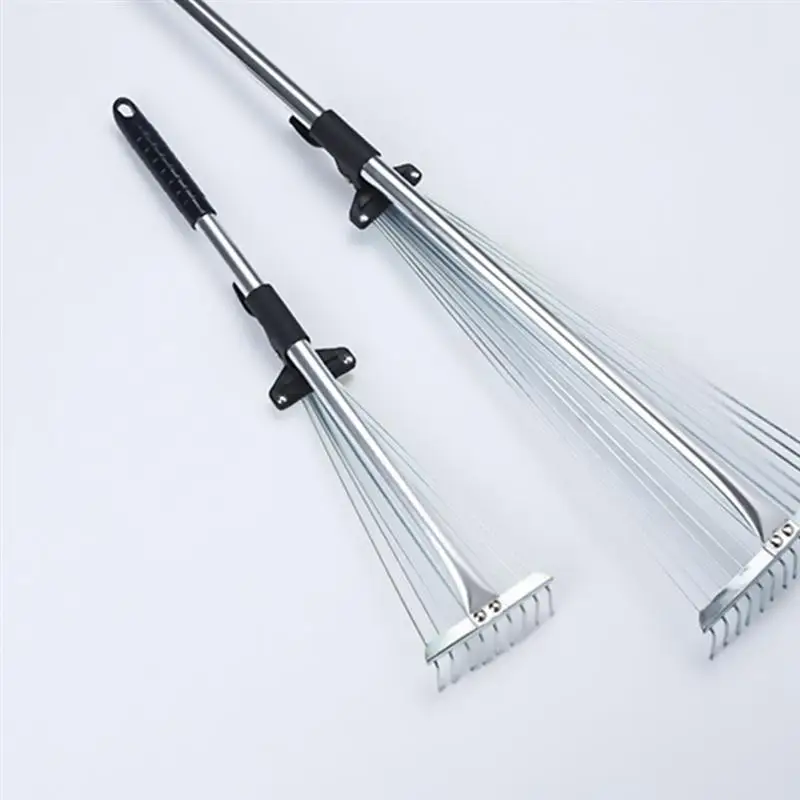 1 Набор выдвижных листьев грабли стальная проволока для очистки сада инструменты