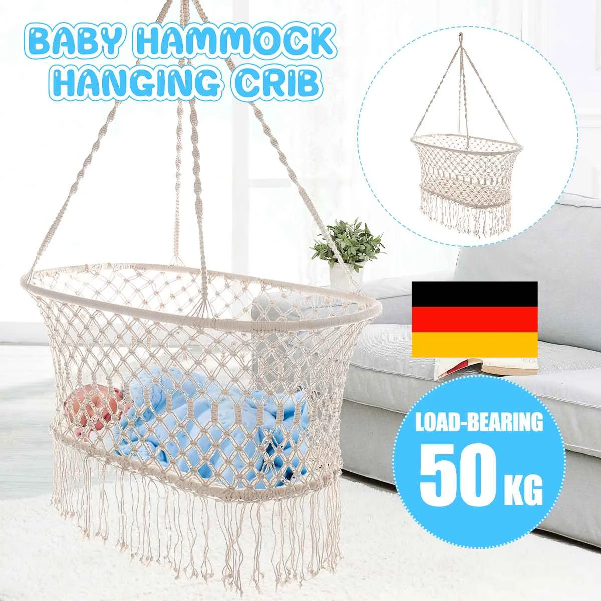 

Baby Hammock Cotton Rope Hammock Chair Swing Children Hammock Rocking Sleep Bed Indoor Outdoor Hanging Sest Child Swing Seat