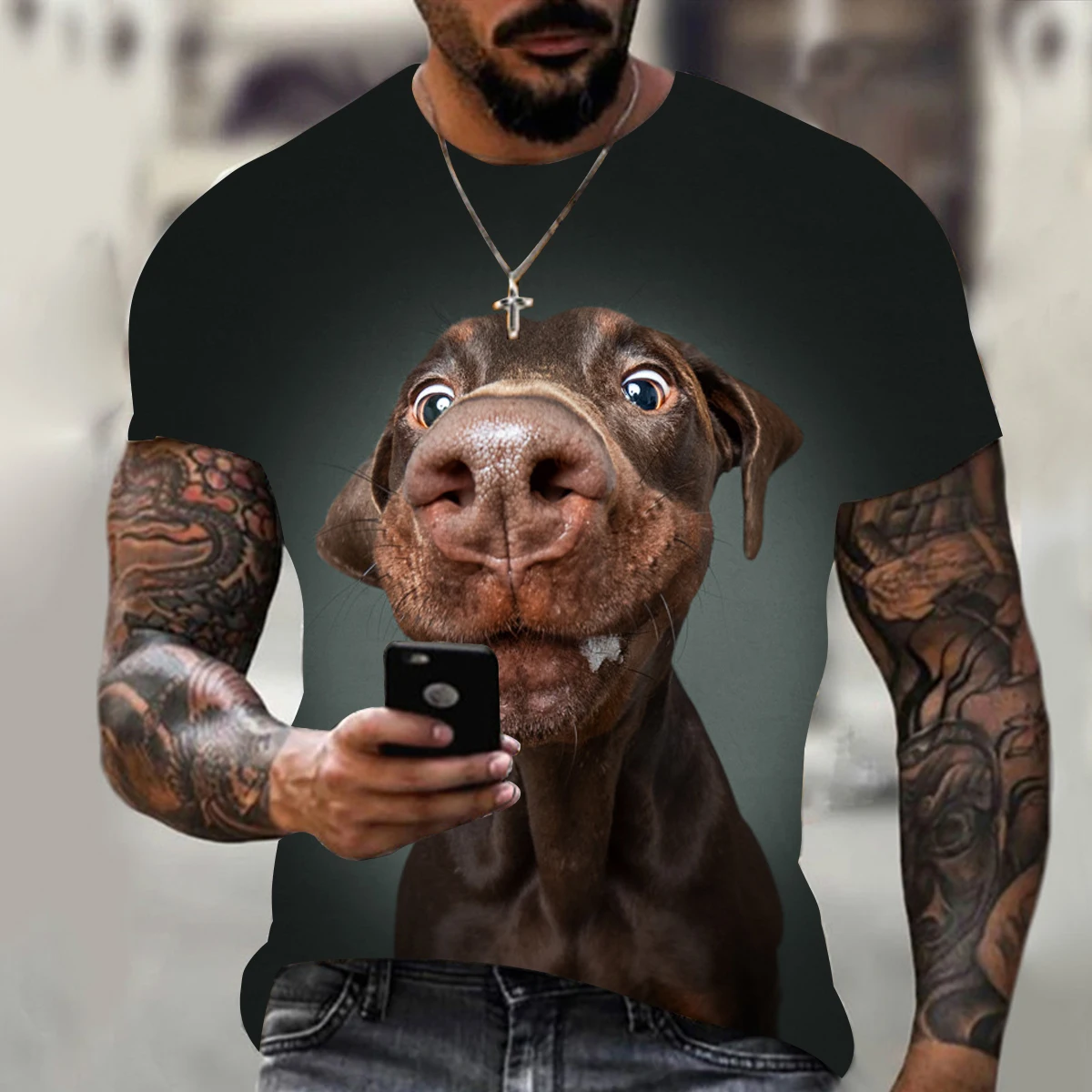 

new Animal Dog rottweiler 3D Print Men Women T Shirt Casual Hip Hop Summer Short Sleeve Men's Tees Tops Shirts Harajuku