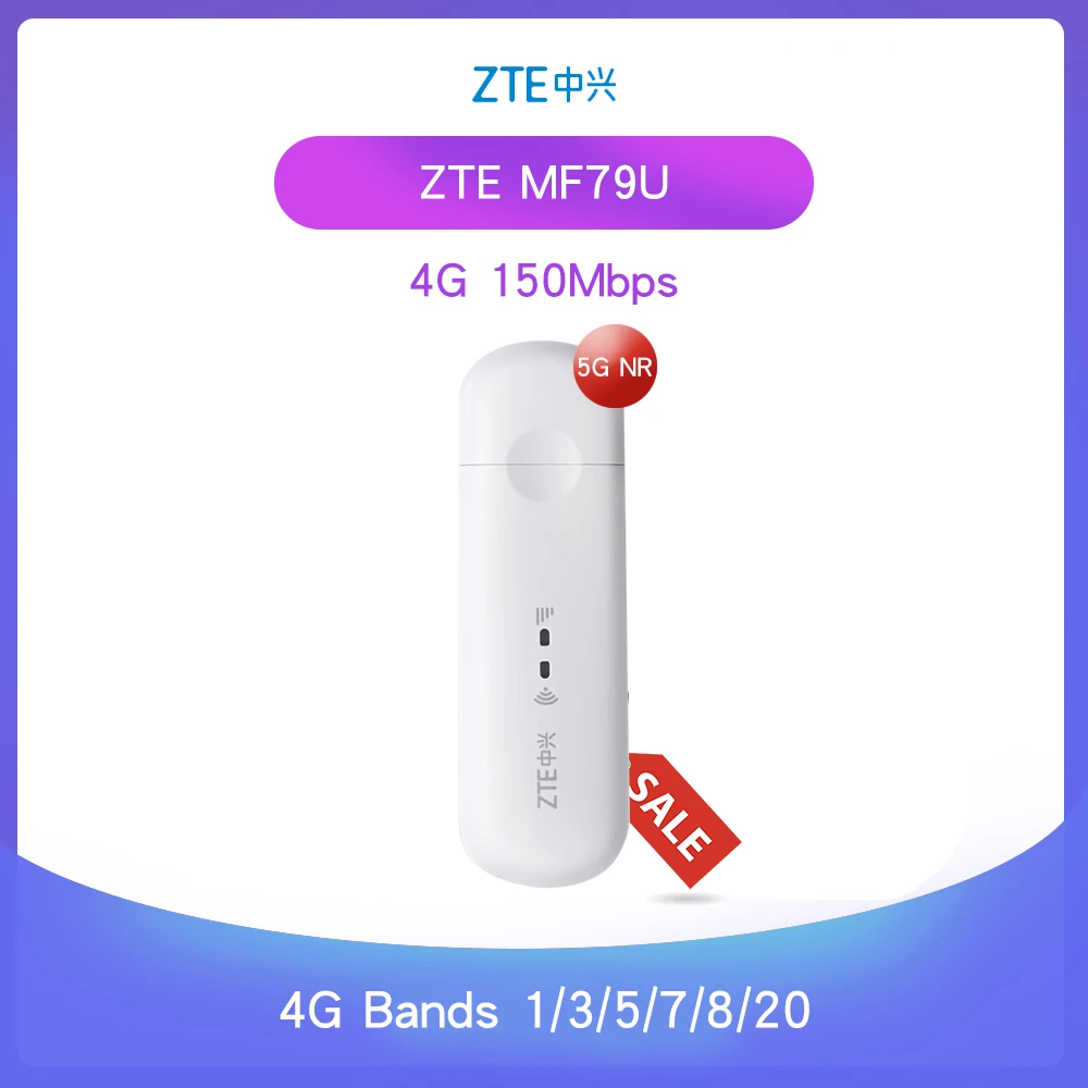 Original ZTE MF79 MF79U 150Mbps 4g mobile broadband network card 4g wifi usb wireless dongle modem +2PCS ANTENNA PK E8372h e5573