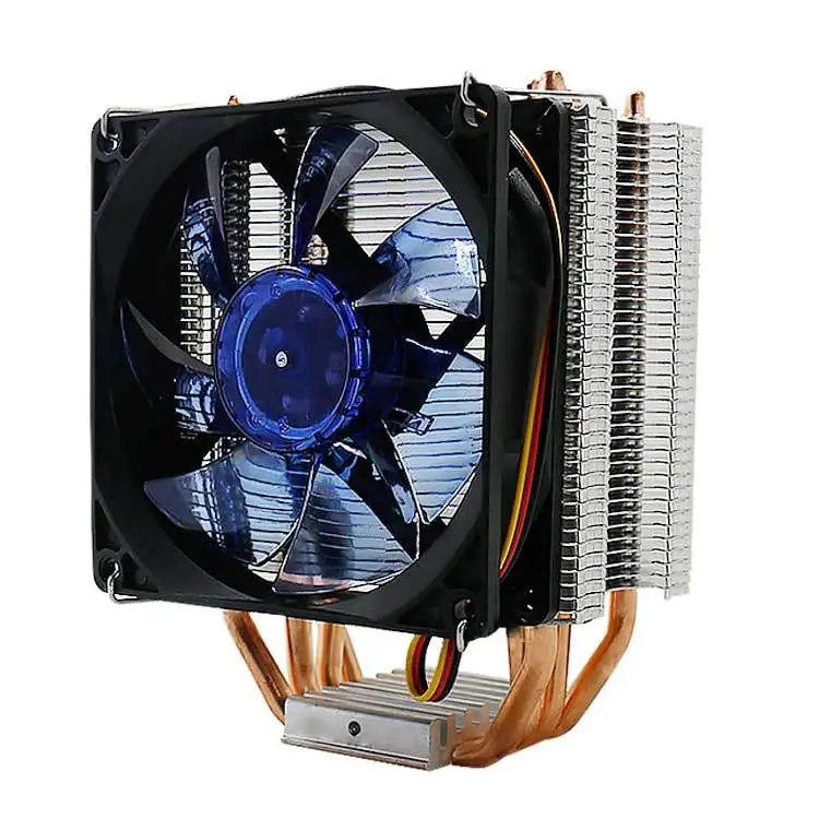 Высокое качество 2 Heatpipe Премиум кулер для процессора двухрядный шахматный радиатор труба тихий гидравлический подшипник вентилятор охлаждения