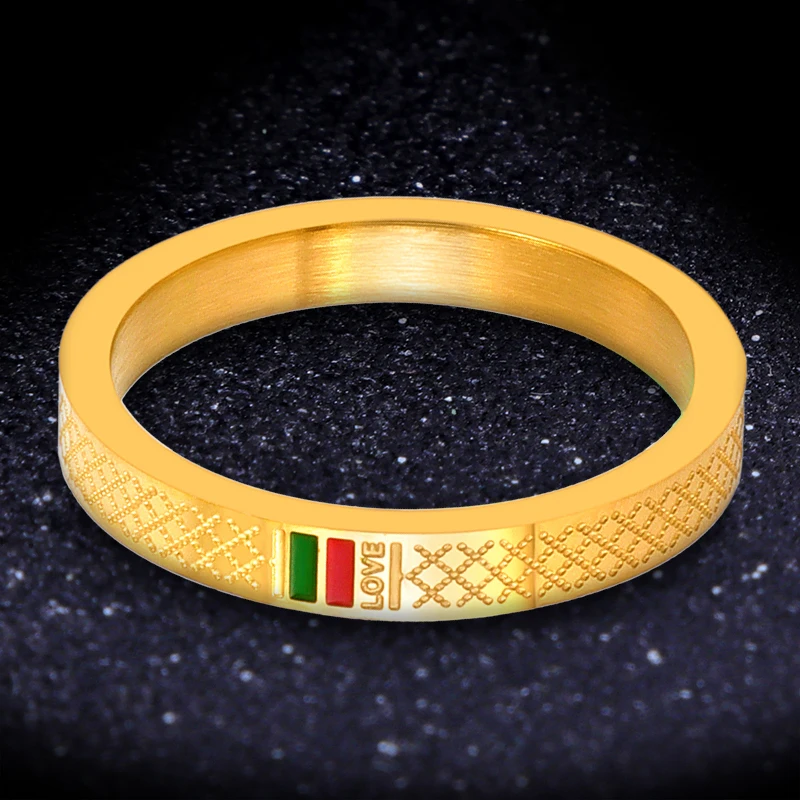 Женское кольцо из нержавеющей стали мужское свадебное банкетное классическое