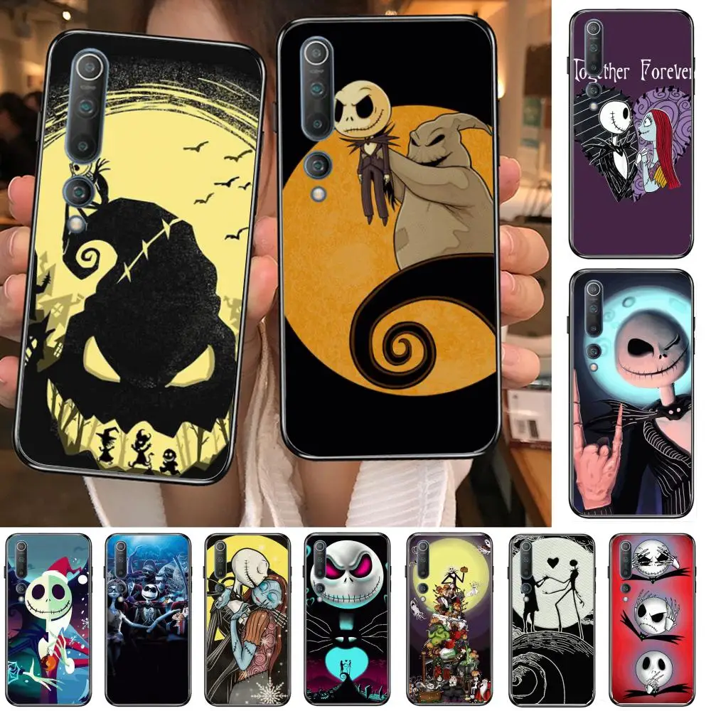 

Phone Case For Xiaomi Mi11 5g 10 Liti Ultra 9Pro SE 3 8 Note Anime Black Cover Silicone Back Pretty Anime Movie Christmas J-Jack