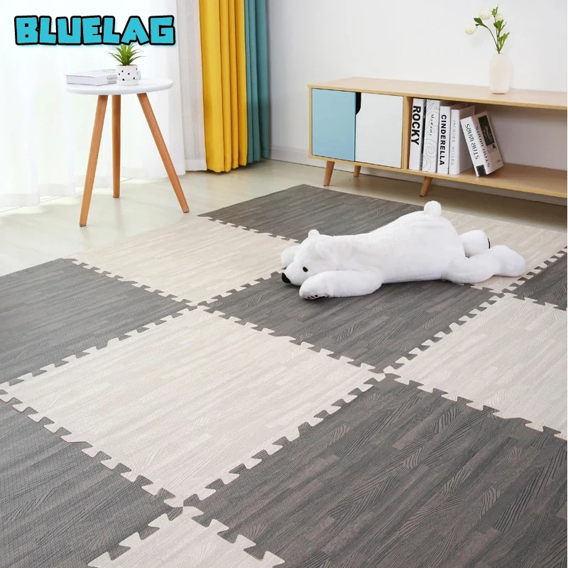 

Baby EVA Foam Puzzle Mat Wooden Interlocking Exercise Tiles Crawling Carpet And Rug for Kids Game Activity Soft Floor