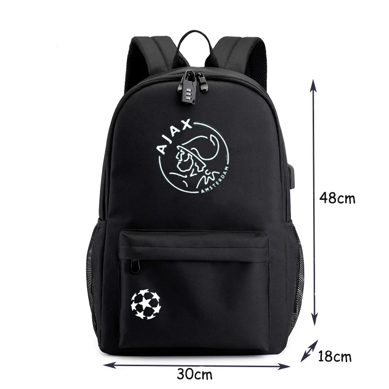 Рюкзак с защитой от кражи светящийся водонепроницаемый рюкзак для мужчин AJAX