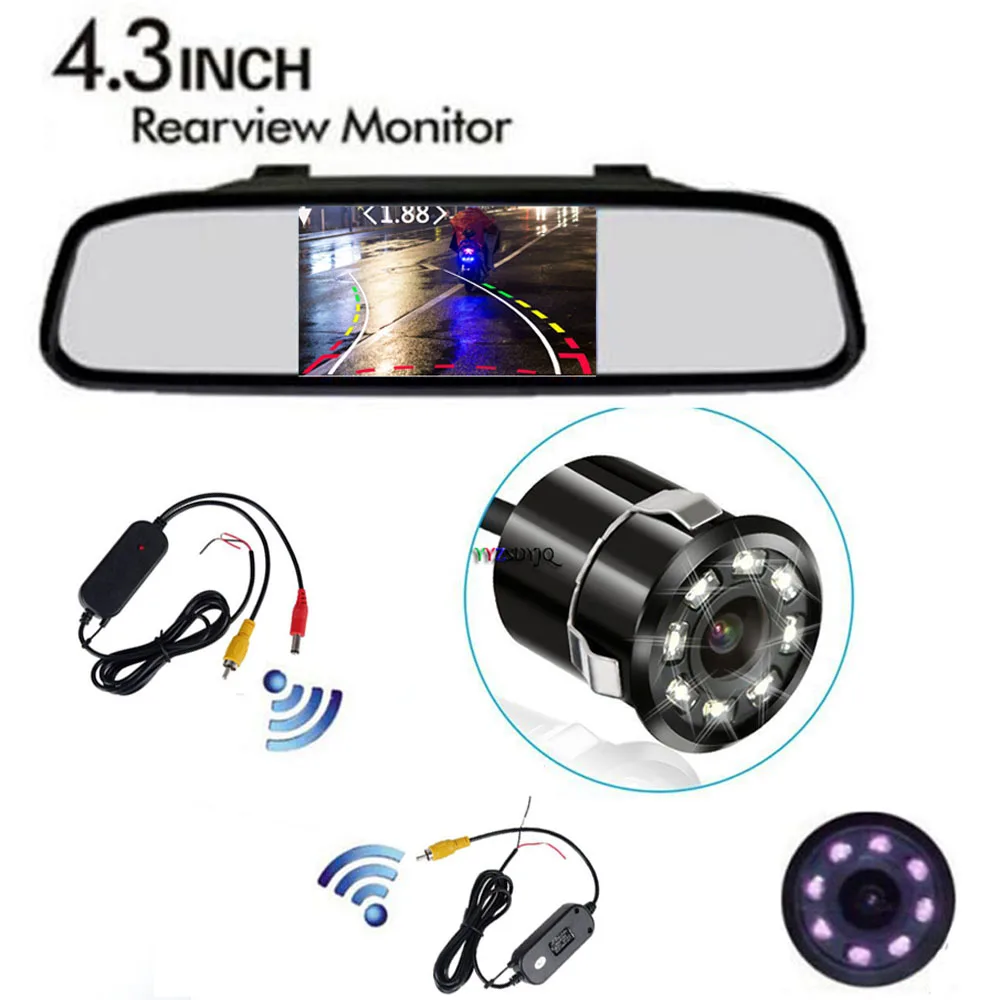 Динамический траекторный беспроводной 4 3-дюймовый зеркальный дисплей заднего