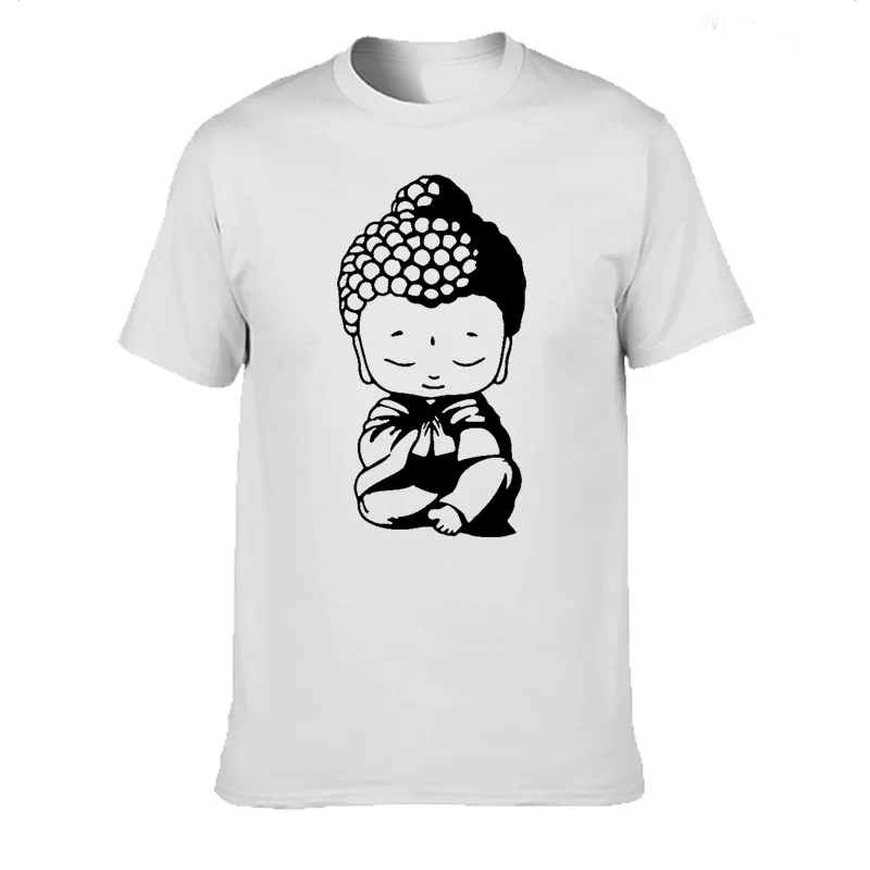 

2020 New Summer Men Cotton O-Neck Short Sleeve T-Shirts Buddha Buddhism Religion Religious T Shirt Men's Tees Plus Size