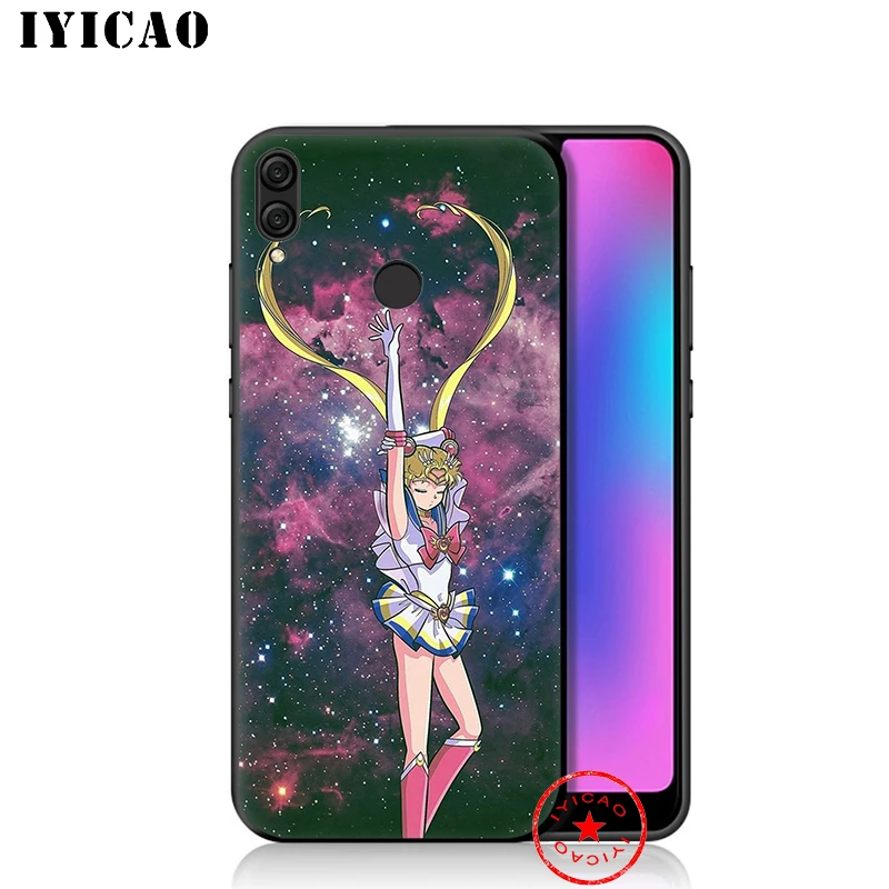 Мягкий чехол IYICAO Sailor Moon Anime для Huawei Honor 20 10 9X 9 8C 8X 8 7X 7C 7A 6A Nova 5i 4 3i 2 2i Lite Pro View Note |