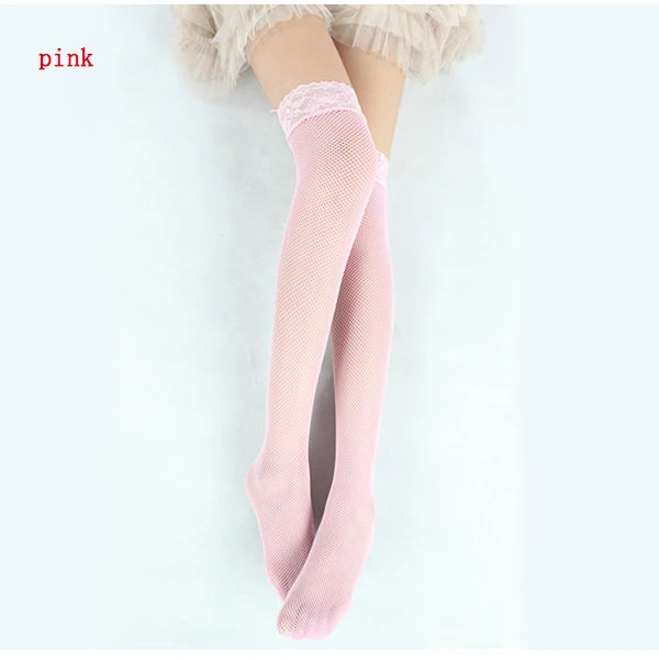 

Hot Sale Women Sexy Long Stockings Lace Top Female Hollow Out Fishnet Thigh High Stockings Girls