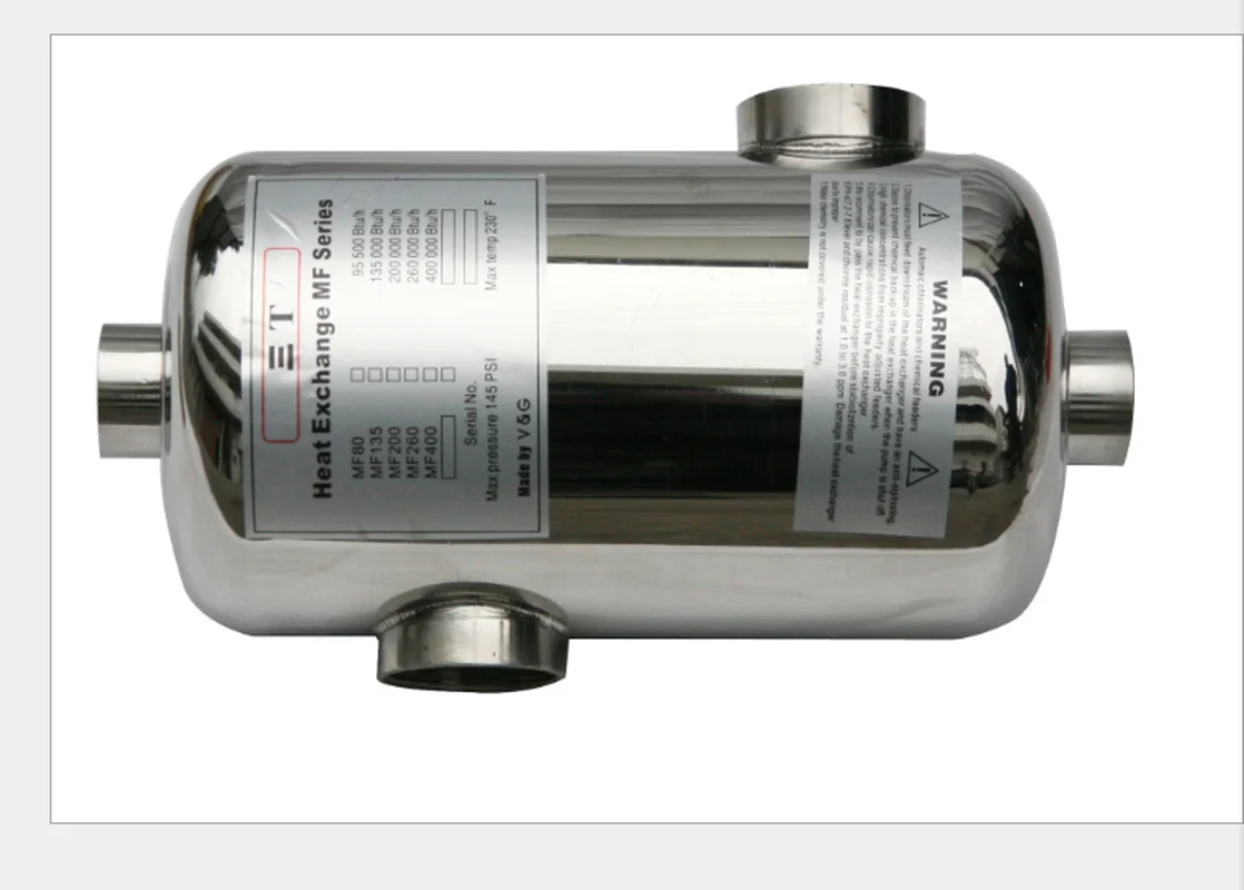 Теплообменник из нержавеющей стали теплообменник для бассейна плавания