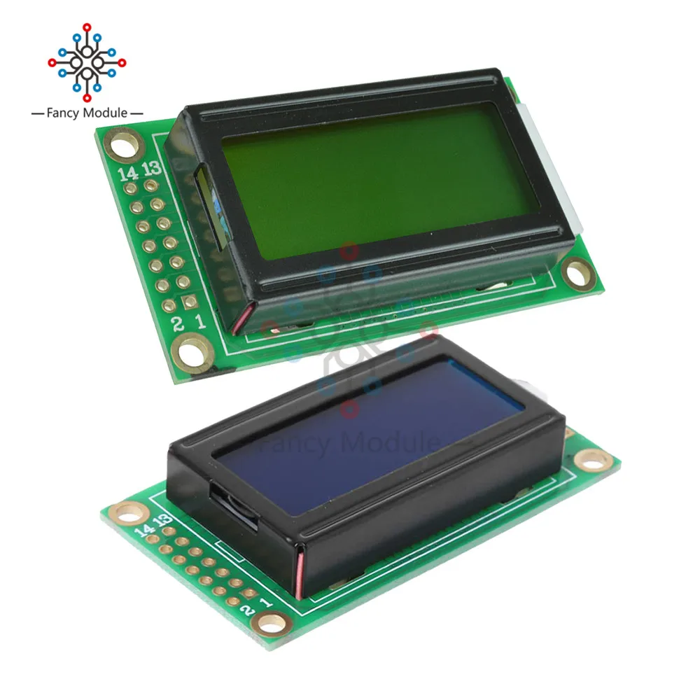 0802 LCD 8x2 символьный ЖК дисплей модуль синяя/желтая подсветка для Arduino|backlight
