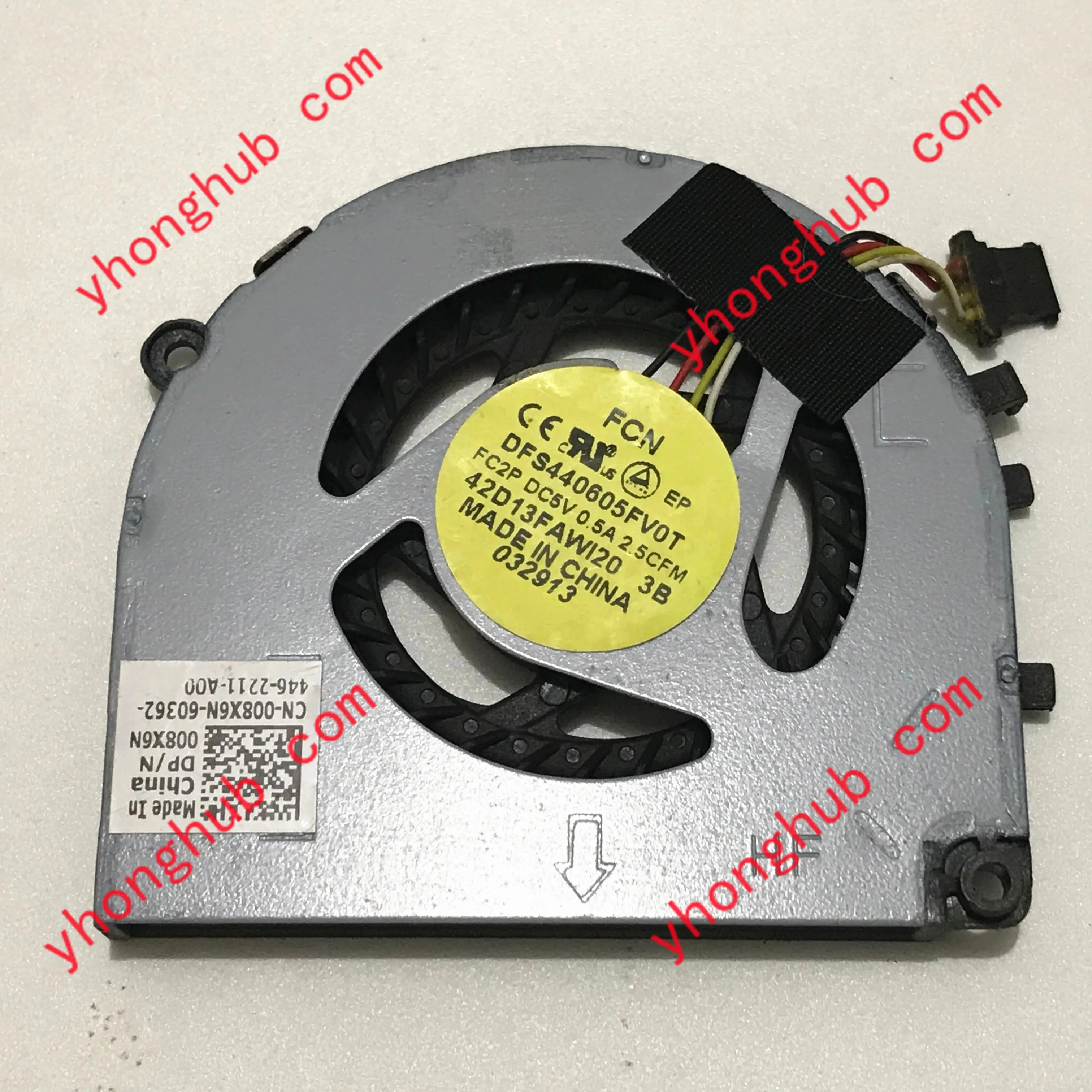 

FCN DFS440605FV0T FC2P DC 5V 0.5A Laptop Cooling Fan