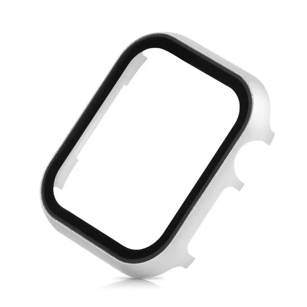 Чехол накладка для Apple watch 6 5 SE 40 мм 44 38 42 чехол из закаленного стекла с
