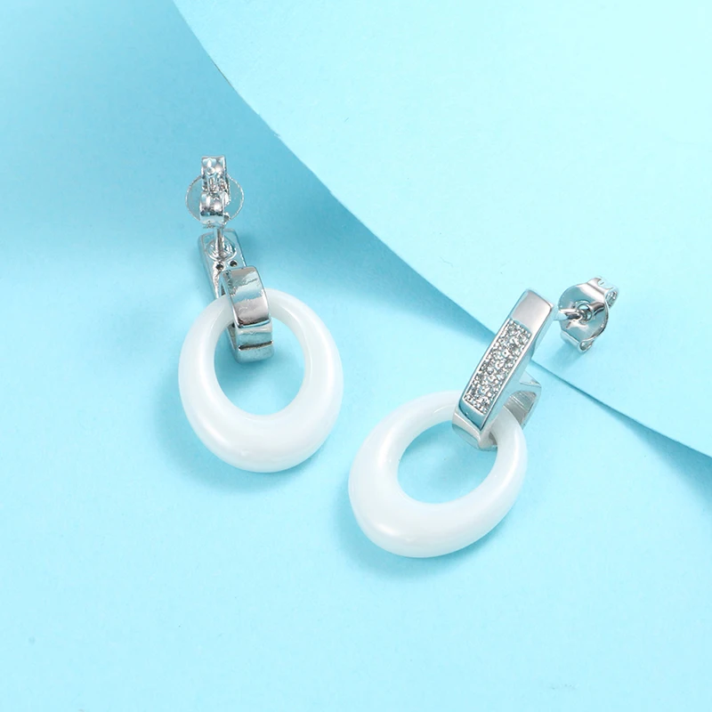 Изысканное женское свадебное ожерелье серьги ювелирный набор здоровые