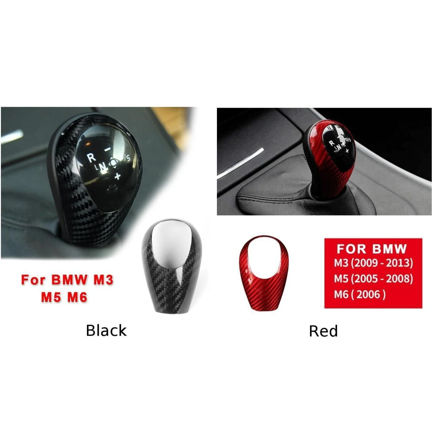 1pc Auto Gear Shift Knob Trim Carbon Fiber Sticker Protector For BMW M3 M5 M6 Replacement Car Interior Accessory | Автомобили и