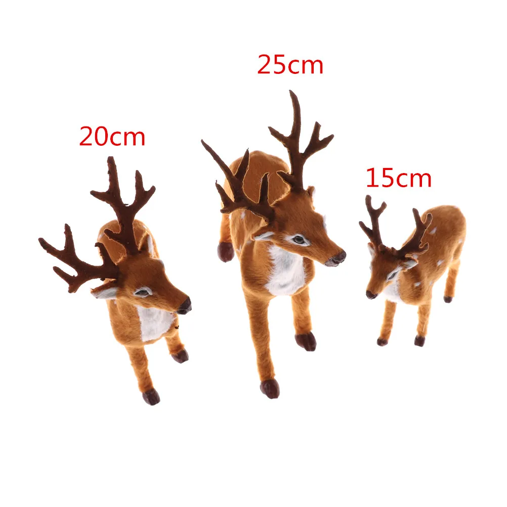 

Simulation Christmas Deer Christmas Elk Plush Reindeer Natale Ingrosso Christmas Decoration Fairy Garden Miniatures Props