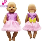 40 см Кукольное розовое кружевное платье с блестками 38 см Nenuco Ropa y su Hermanita игрушечное Кукольное платье