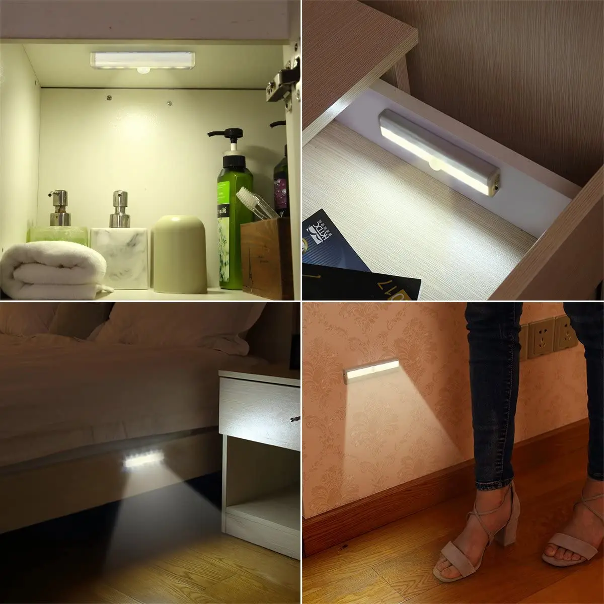 Лампа для шкафа гардероба кровати светодиодная лампа с пассивным ИК датчиком