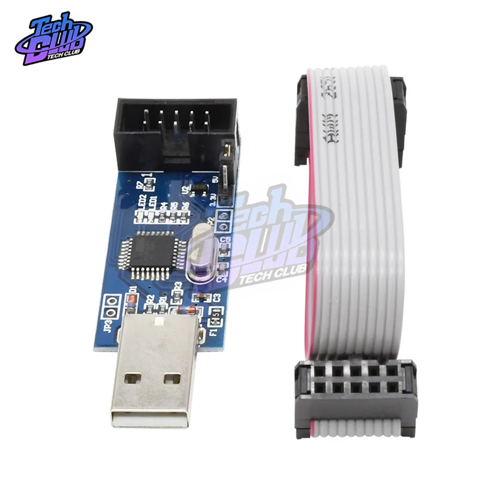 1 шт. 10Pin на 6 Pin плата адаптера + USBASP USBISP AVR программатор USB ATMEGA8 ATMEGA128 ATtiny/CAN/PWM модуль