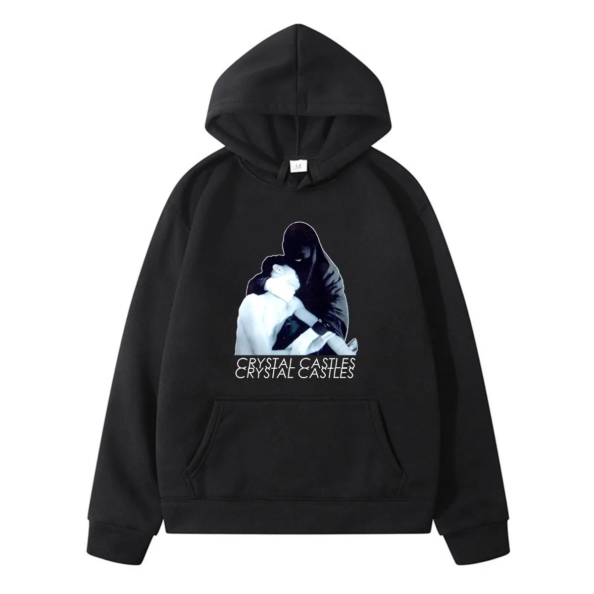 

Crystal Castle New Product Fashion Personality Print Winter Long-sleeved Thick Casual Sports Oversized Couples Hoodie Hip Hop