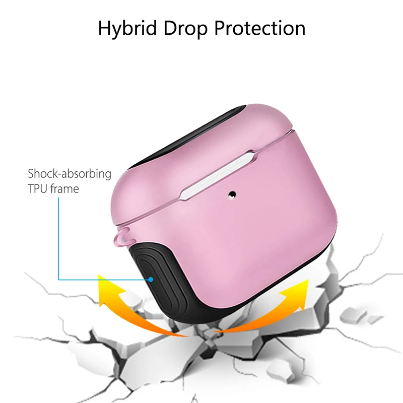 Keajor чехол для Airpods Pro Чехол для наушников беспроводной защитный жесткий чехол для Air Pods Pro Чехол Силиконовый+ PC Bluetooth наушники