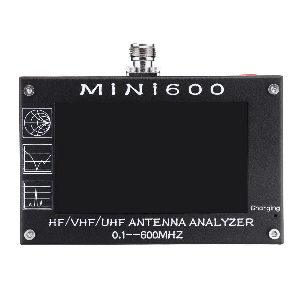 Mini600 4,3 дюймов ЖК-дисплей HF VHF UHF анализатор антенны 0,1-600 МГц измеритель коэффициента стоячей воды 1,0-1999 5 V/1.5A для радио C6-007