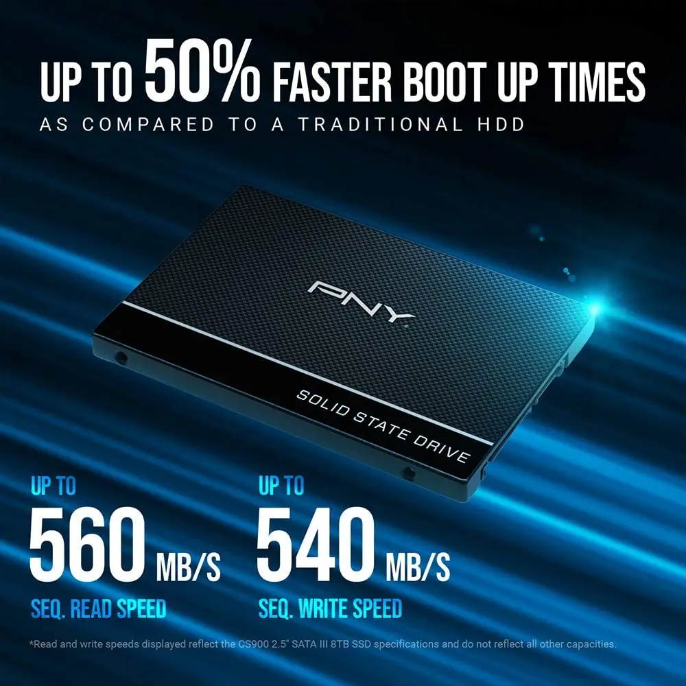 PNY CS900 SSD 120 ГБ 240 480 960 3D NAND 2 5 &quotSATA III Внутренний твердотельный накопитель |