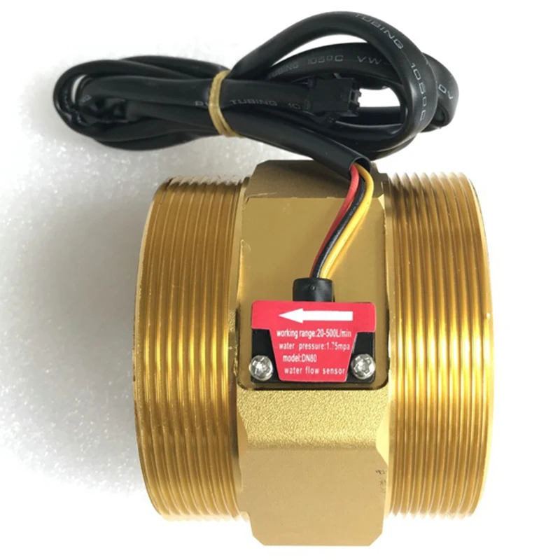 3 дюймов потока Сенсор турбинный расходомер счетчик зал метр|Датчики расхода| |