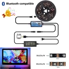 Светодиодная ленсветильник WS2812B, подсветка для монитора компьютера, совместимая с Bluetooth, питание от USB, 5 в постоянного тока, SP616E