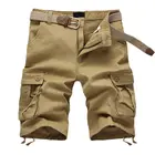 2020 летние мужские мешковатые мульти карманные военные мужские шорты Карго хлопок хаки мужские тактические шорты короткие штаны 29-44 без пояса